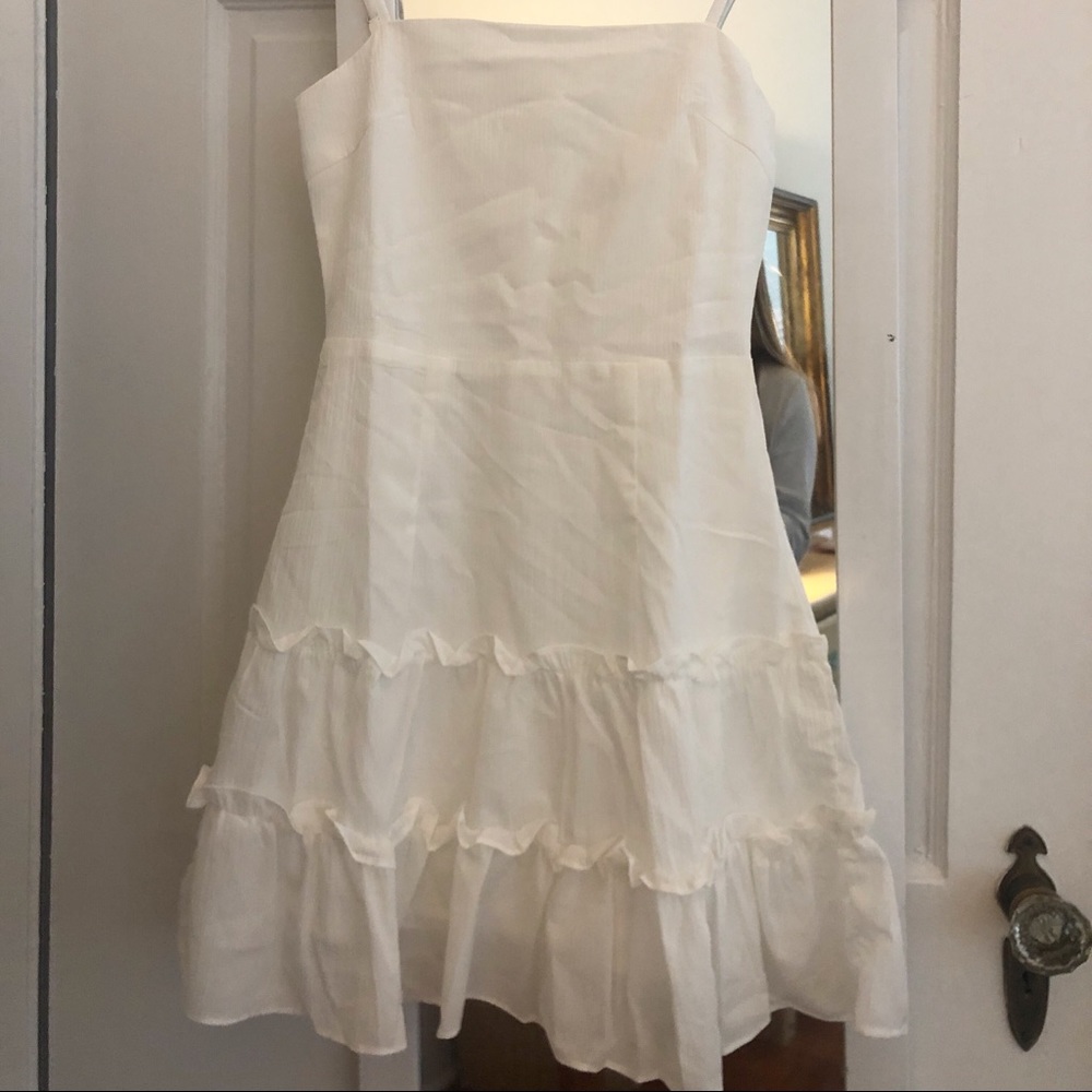 White mini dress